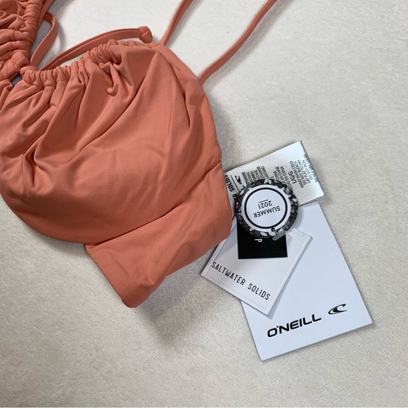 O’NEILL Avalon Saltwater Solids Swimsuit Underwire Bikini Top, D-Cup, Large - Picture 3 of 5
